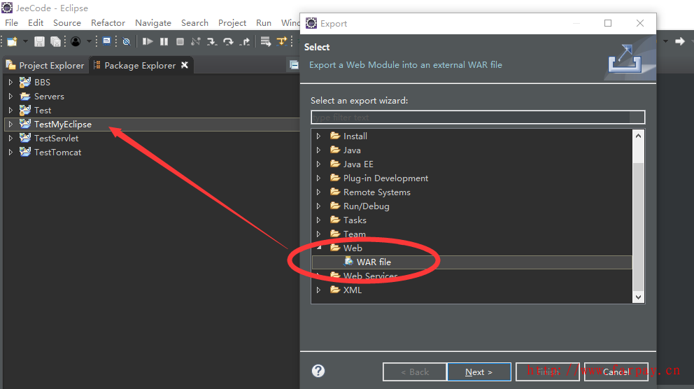 Eclipse开发好的Web项目如何部署到服务器的Tomcat上?